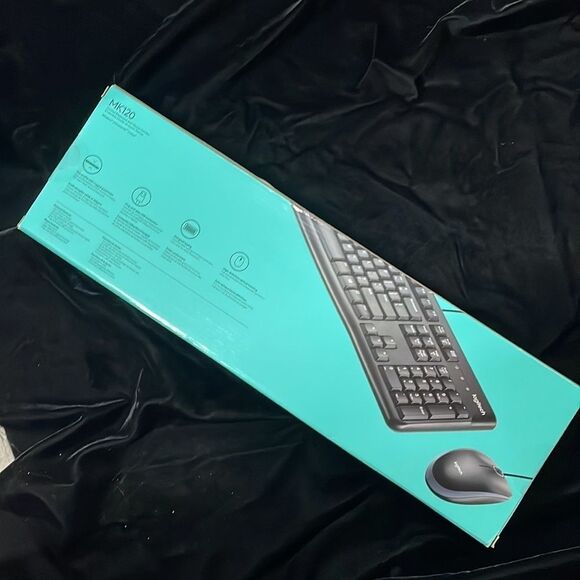 LOGITECH MK120 plug and Play USB Corded Keyboard & Mouse Combo NIB New - Picture 5 of 11